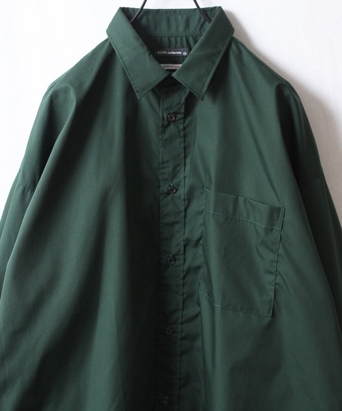 yield(イールド)の「【yield select apparel】TCビッグシャツ オーバーサイズ 217-05(シャツ/ブラウス・メンズ・ホワイト/ダークグリーン/ネイビー/グリーン/チャコールグレー・M/L)」の19枚目の写真