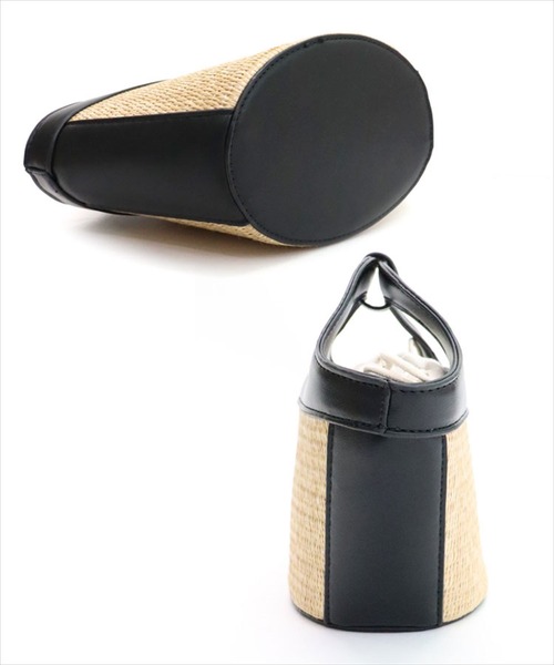 DONOBAN（ドノバン）の「2wayミニバスケットバッグ（ハンドバッグ・レディース・ブラック/ブラウン・ONESIZE）」の16枚目の写真