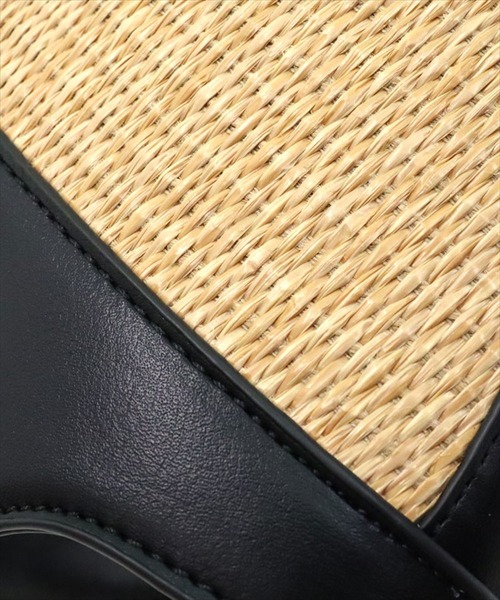 DONOBAN（ドノバン）の「2wayミニバスケットバッグ（ハンドバッグ・レディース・ブラック/ブラウン・ONESIZE）」の20枚目の写真
