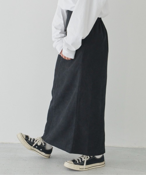 flaner（フラネ）の「コーデュロイタイトロングスカート（スカート・レディース・ブラック/モカ・SMALL/MEDIUM）」の10枚目の写真