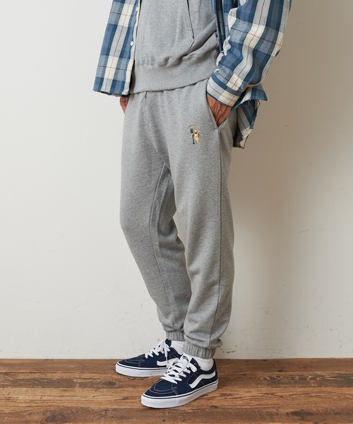 NORMANBROS（ノーマンブロス）の「【NORMANBROS/ノーマンブロス】別注スウエットパンツ（スウェットパンツ・メンズ・グレー/アイボリー/チャコールグレー・M/L）」の4枚目の写真