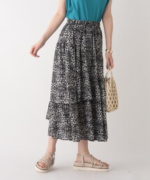 AG by aquagirl | リーフプリントティアードスカート(スカート)