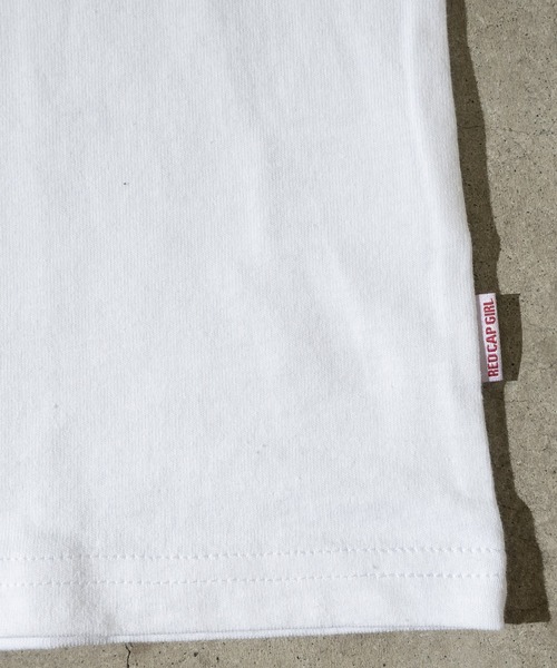 Red Cap Girl（レッドキャプガール）の「【a-r】〔Red Cap Girl /レッドキャップガール〕天竺フェイクレイヤードバックプリントロングTシャツ（Tシャツ/カットソー・メンズ・ブラック/ブルー/ベージュ/ホワイト/ベージュ系その他/グリーン・LARGE/MEDIUM）」の21枚目の写真