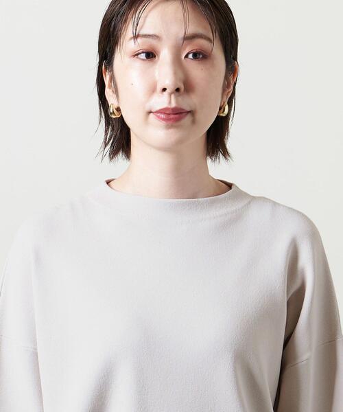 UNITED ARROWS（ユナイテッドアローズ）の「＜UNITED ARROWS＞ボトルネック ロングスリーブ ニット B †◆（ニット/セーター・レディース・その他1/ブラック/ライトグレー・フリー）」の7枚目の写真