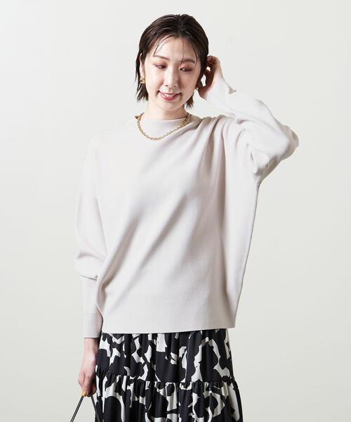 UNITED ARROWS（ユナイテッドアローズ）の「＜UNITED ARROWS＞ボトルネック ロングスリーブ ニット B †◆（ニット/セーター・レディース・その他1/ブラック/ライトグレー・フリー）」の16枚目の写真