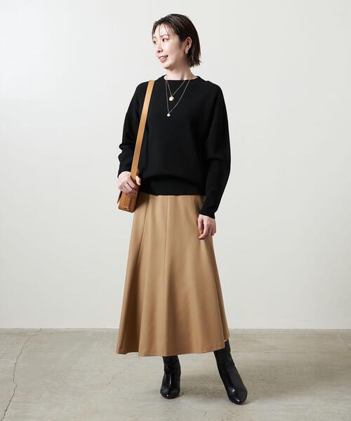 UNITED ARROWS（ユナイテッドアローズ）の「＜UNITED ARROWS＞ボトルネック ロングスリーブ ニット B †◆（ニット/セーター・レディース・その他1/ブラック/ライトグレー・フリー）」の21枚目の写真