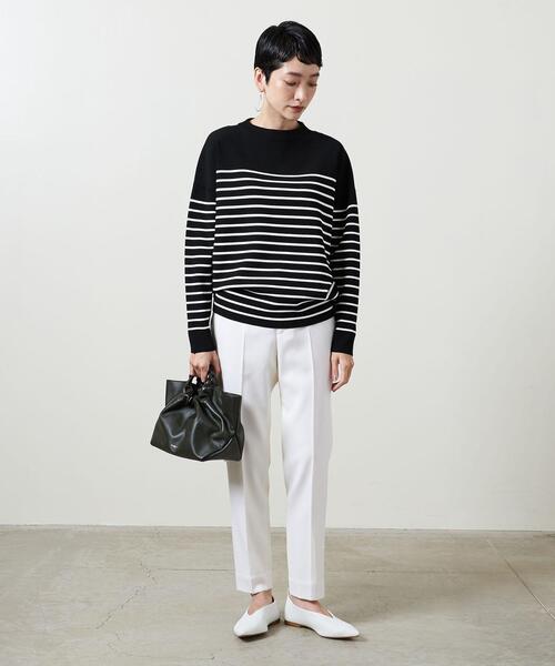 UNITED ARROWS（ユナイテッドアローズ）の「＜UNITED ARROWS＞ボトルネック ロングスリーブ ニット B †◆（ニット/セーター・レディース・その他1/ブラック/ライトグレー・フリー）」の22枚目の写真