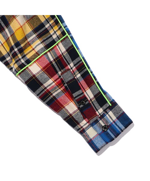 24karats(トゥウェンティーフォーカラッツ)の「Multi Check Shirt LS(シャツ/ブラウス・メンズ・ブルー・MEDIUM/LARGE)」の6枚目の写真