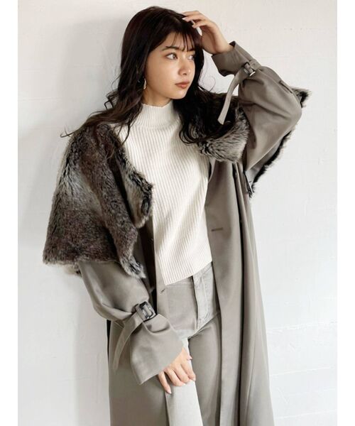 MURUA(ムルーア)の「カットオフフレアパンツ(デニムパンツ・レディース・グレー/ブラック・0/1/2)」の17枚目の写真