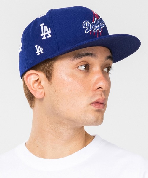 XLARGE（エクストララージ）の「XLARGE×NEWERA×DODGERS EMBROYDERY LOGO CAP（キャップ・メンズ・ブルー/ブラック・L/M）」の4枚目の写真