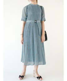 Te chichi | 花柄プリーツワンピース(ワンピース)