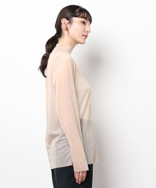 Lui's(ルイス)の「シアータートルネックトップス(Tシャツ/カットソー・レディース・ブラック/グリーン/ライトベージュ・FREE)」の4枚目の写真