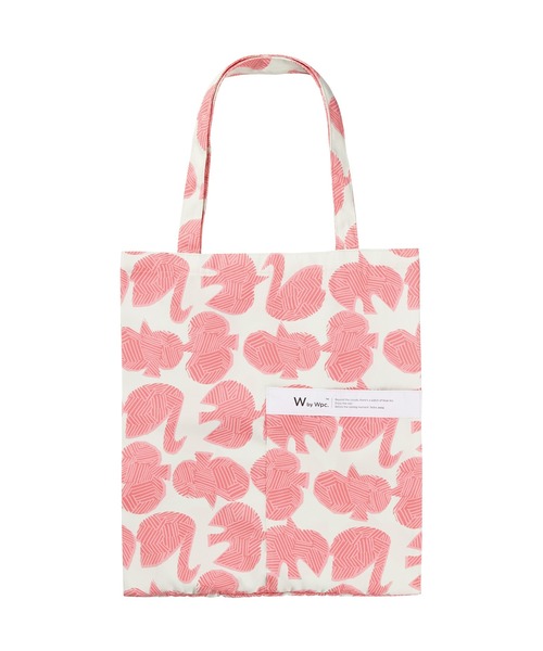 Wpc.（ダブリュピーシー）の「Wpc. Patterns　トートバッグ（トートバッグ・レディース・ネイビー/レッド系その他/ホワイト系その他2/ホワイト系その他/ブルー系その他/ピンク系その他・FREE）」の5枚目の写真