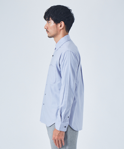 ABAHOUSE GRAY（アバハウスグレイ）の「【2WAYストレッチ】オックス ボタンダウン シャツ（シャツ/ブラウス・メンズ・ホワイト/サックスブルー/グレイッシュベージュ/ブラック・50/46/48）」の7枚目の写真