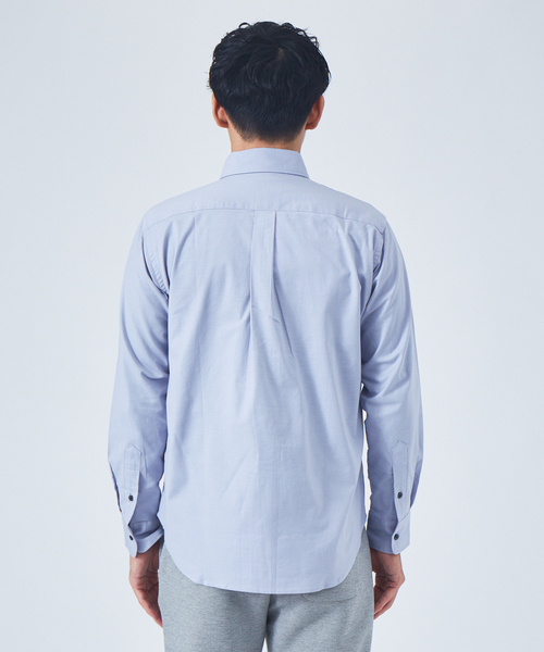 ABAHOUSE GRAY（アバハウスグレイ）の「【2WAYストレッチ】オックス ボタンダウン シャツ（シャツ/ブラウス・メンズ・ホワイト/サックスブルー/グレイッシュベージュ/ブラック・50/46/48）」の8枚目の写真
