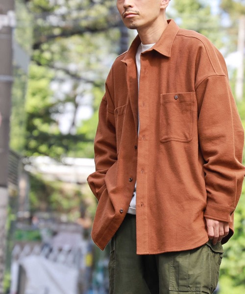 BACK NUMBER（バックナンバー）の「【BACK NUMBER】ビッグシルエットヘビーネルシャツ（シャツ/ブラウス・メンズ・グレー/ブラック×グレー/その他1/ネイビー/ブラウン/ブルー・M/XL/L）」の4枚目の写真