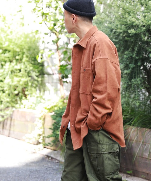 BACK NUMBER（バックナンバー）の「【BACK NUMBER】ビッグシルエットヘビーネルシャツ（シャツ/ブラウス・メンズ・グレー/ブラック×グレー/その他1/ネイビー/ブラウン/ブルー・M/XL/L）」の12枚目の写真