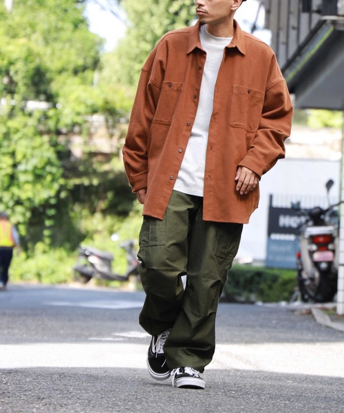 BACK NUMBER（バックナンバー）の「【BACK NUMBER】ビッグシルエットヘビーネルシャツ（シャツ/ブラウス・メンズ・グレー/ブラック×グレー/その他1/ネイビー/ブラウン/ブルー・M/XL/L）」の13枚目の写真