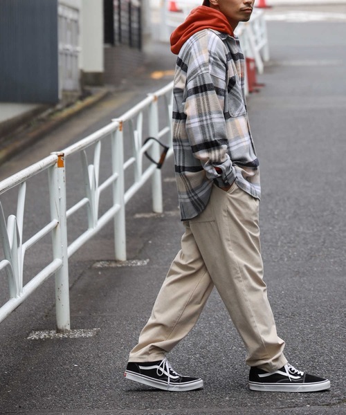 BACK NUMBER（バックナンバー）の「【BACK NUMBER】ビッグシルエットヘビーネルシャツ（シャツ/ブラウス・メンズ・グレー/ブラック×グレー/その他1/ネイビー/ブラウン/ブルー・M/XL/L）」の21枚目の写真