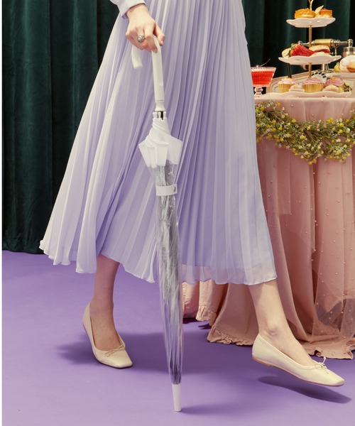 FULTON（フルトン）の「Birdcage1　”ワンポイント ロゴ”（長傘・レディース・ゴールド/ホワイト/グレー/ブラック/チェリーピンク/レッド/ネイビー/シルバー・FREE）」の22枚目の写真