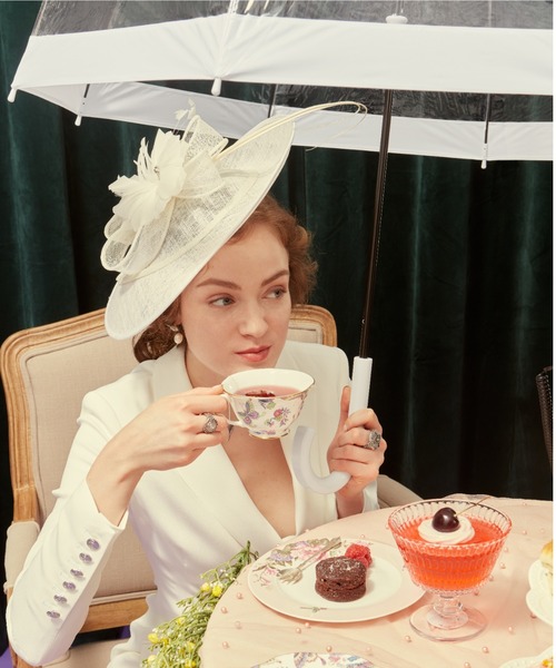 FULTON（フルトン）の「Birdcage1　”ワンポイント ロゴ”（長傘・レディース・ゴールド/ホワイト/グレー/ブラック/チェリーピンク/レッド/ネイビー/シルバー・FREE）」の20枚目の写真