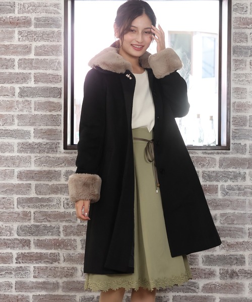 ASTORIA ODIER（アストリアオディール）の「FOXファー付デザインコート