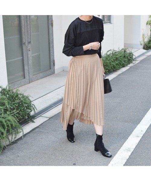 Marient(マリエント)の「ヨークサテンドルマンPO/カットソー(Tシャツ/カットソー・レディース・ブラック/ベージュ/ブラウン・FREE)」の15枚目の写真