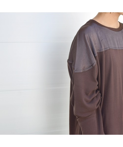 Marient(マリエント)の「ヨークサテンドルマンPO/カットソー(Tシャツ/カットソー・レディース・ブラック/ベージュ/ブラウン・FREE)」の10枚目の写真
