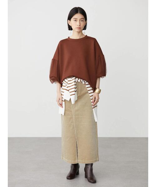 AMERICAN HOLIC(アメリカンホリック)の「コール天タイトスカート(スカート・レディース・チャコールグレー/ベージュ・S/M/L)」の21枚目の写真