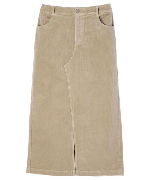 AMERICAN HOLIC(アメリカンホリック)の「コール天タイトスカート(スカート・レディース・チャコールグレー/ベージュ・S/M/L)」の5枚目の写真