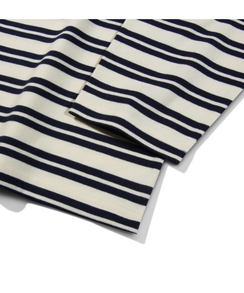 Diamond Layla(ダイアモンドレイラ)の「【Diamond Layla 】ボーダー2カラー ストライプ ロングスリーブ ティーシャツ / Border Two Color Stripe Long Sleeve T58(Tシャツ/カットソー・メンズ・アイボリー/ネイビー・MEDIUM/LARGE/X-LARGE)」の8枚目の写真