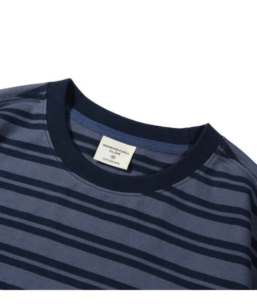 Diamond Layla(ダイアモンドレイラ)の「【Diamond Layla 】ボーダー2カラー ストライプ ロングスリーブ ティーシャツ / Border Two Color Stripe Long Sleeve T58(Tシャツ/カットソー・メンズ・アイボリー/ネイビー・MEDIUM/LARGE/X-LARGE)」の10枚目の写真