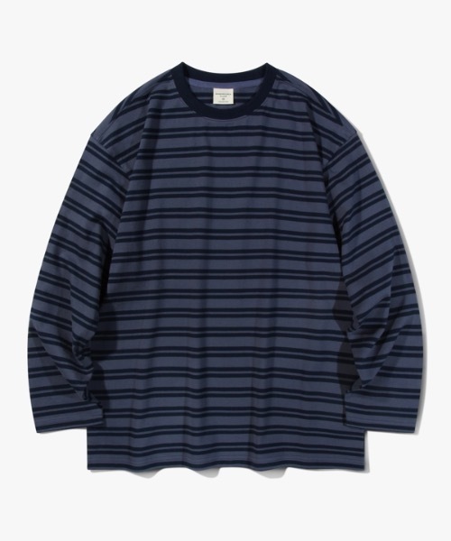 Diamond Layla(ダイアモンドレイラ)の「【Diamond Layla 】ボーダー2カラー ストライプ ロングスリーブ ティーシャツ / Border Two Color Stripe Long Sleeve T58(Tシャツ/カットソー・メンズ・アイボリー/ネイビー・MEDIUM/LARGE/X-LARGE)」の9枚目の写真