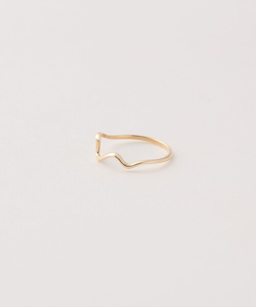 Jouete（ジュエッテ）の「○K10YG レイヤー ウェーブ リング（リング