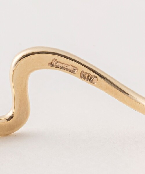 Jouete（ジュエッテ）の「○K10YG レイヤー ウェーブ リング（リング