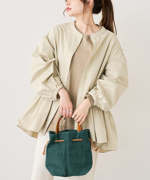PUAL CE CIN（ピュアルセシン）の「【WEB限定】ギャザーチュニック（シャツ/ブラウス・レディース・ベージュ/ナチュラル・FREE）」の16枚目の写真