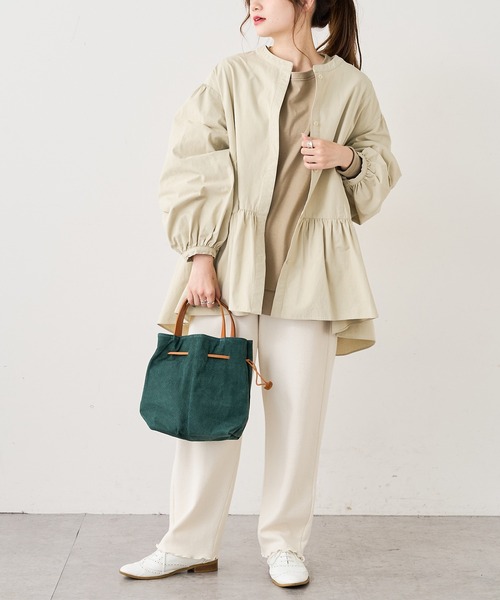 PUAL CE CIN（ピュアルセシン）の「【WEB限定】ギャザーチュニック（シャツ/ブラウス・レディース・ベージュ/ナチュラル・FREE）」の19枚目の写真