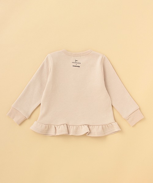 kladskap(クレードスコープ)の「【コロボックルコラボ】雪遊びトレーナー(スウェット・キッズ・ベージュ/ピンク・80cm/90cm/110cm/100cm/120cm)」の4枚目の写真