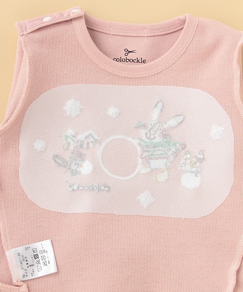 kladskap(クレードスコープ)の「【コロボックルコラボ】雪遊びトレーナー(スウェット・キッズ・ベージュ/ピンク・80cm/90cm/110cm/100cm/120cm)」の9枚目の写真