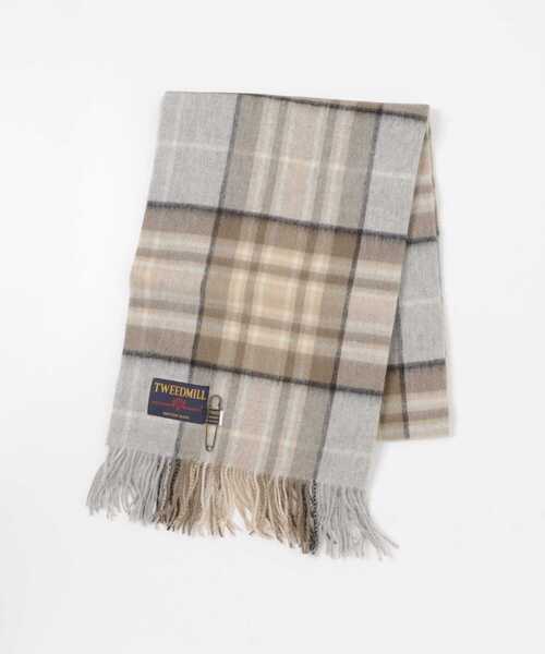 TWEED MILL(ツイードミル)の「TWEED MILL WOOL STOLE(ストール/ショール・レディース・グレー系その他/グリーン系その他/ブルー系その他/レッド系その他・FREE)」の2枚目の写真
