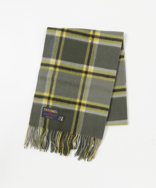 TWEED MILL(ツイードミル)の「TWEED MILL WOOL STOLE(ストール/ショール・レディース・グレー系その他/グリーン系その他/ブルー系その他/レッド系その他・FREE)」の1枚目の写真