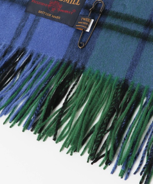 TWEED MILL(ツイードミル)の「TWEED MILL WOOL STOLE(ストール/ショール・レディース・グレー系その他/グリーン系その他/ブルー系その他/レッド系その他・FREE)」の13枚目の写真