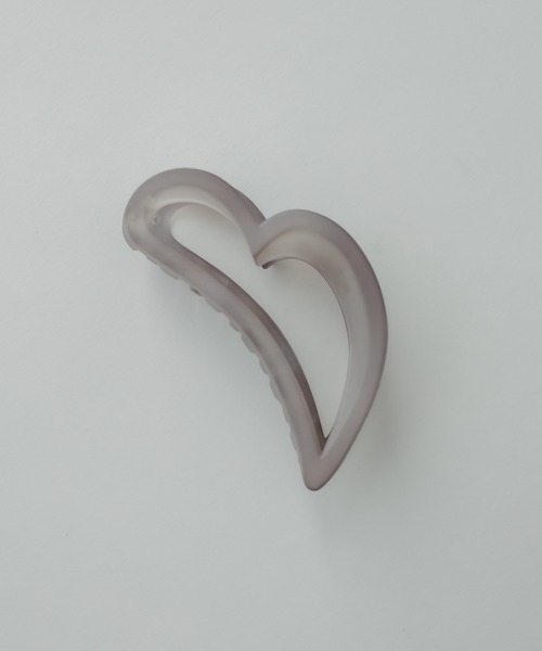 mystic(ミスティック)の「ハートヘアクリップ(バレッタ/ヘアクリップ・レディース・オフホワイト/グレー・ONE SIZE)」の2枚目の写真