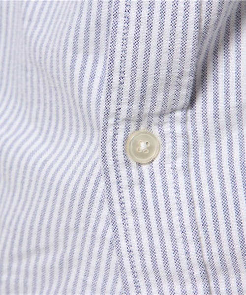 OUTLET（アウトレット）の「【CIAOPANIC TYPY】起毛オックスボタンダウンシャツ（シャツ/ブラウス・メンズ・ネイビー/ストライプ/ホワイト・MEDIUM）」の11枚目の写真