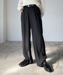 PAGEBOY | WEB限定アイテム / タックカラーワイドパンツ(スラックス)