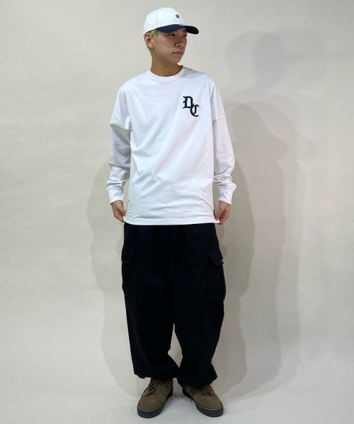 DC（ディーシー）の「DC/ディーシー ロンT DLT221049（Tシャツ/カットソー・メンズ・ホワイト/ブラック・M/L/XL）」の7枚目の写真