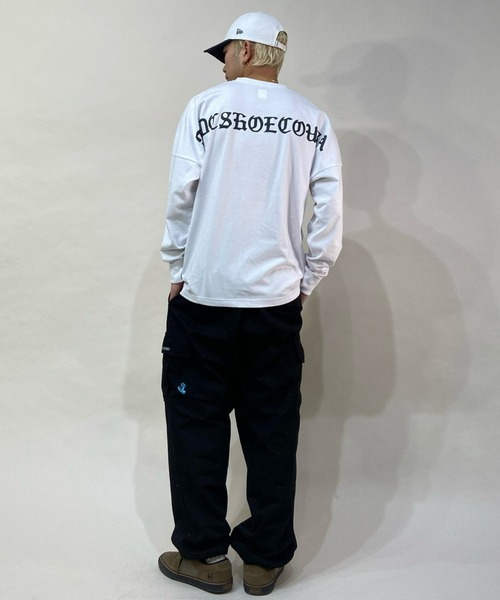 DC（ディーシー）の「DC/ディーシー ロンT DLT221049（Tシャツ/カットソー・メンズ・ホワイト/ブラック・M/L/XL）」の8枚目の写真