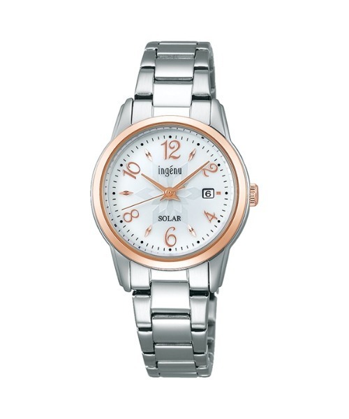 Seiko Ingenu Ahjd416 ラウンド レディース Ahjd416 を購入できます Neuve 腕時計 レディース アナログ腕時計 日付表示付き ソーラー ソーラー Seiko セイコー のファッション 販売のものです