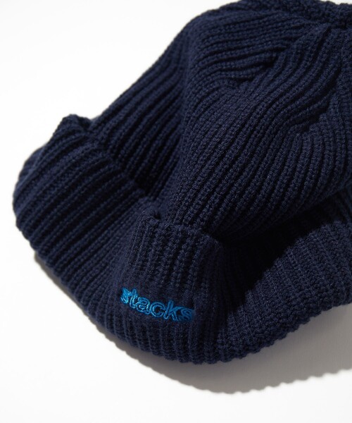 NAUTICA（ノーティカ）の「NAUTICA ＋ STACKS/ノーティカ スタックス Knit Cap “JOTA” 8.6（キャップ・メンズ・ネイビー/ホワイト・ﾌﾘ-）」の9枚目の写真