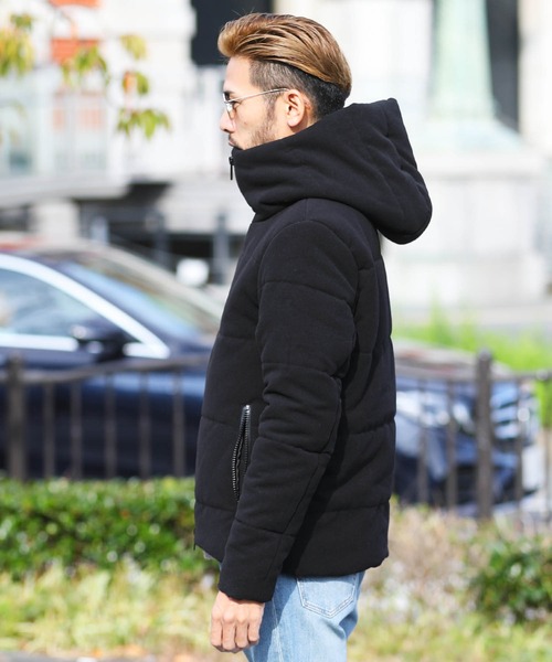 roshell（ロシェル）の「メルトン中綿ジャケットブルゾン（ダウンジャケット/コート・メンズ・ブラック/ブラック系その他/グレー系その他・SMALL/MEDIUM/LARGE/X-LARGE）」の15枚目の写真